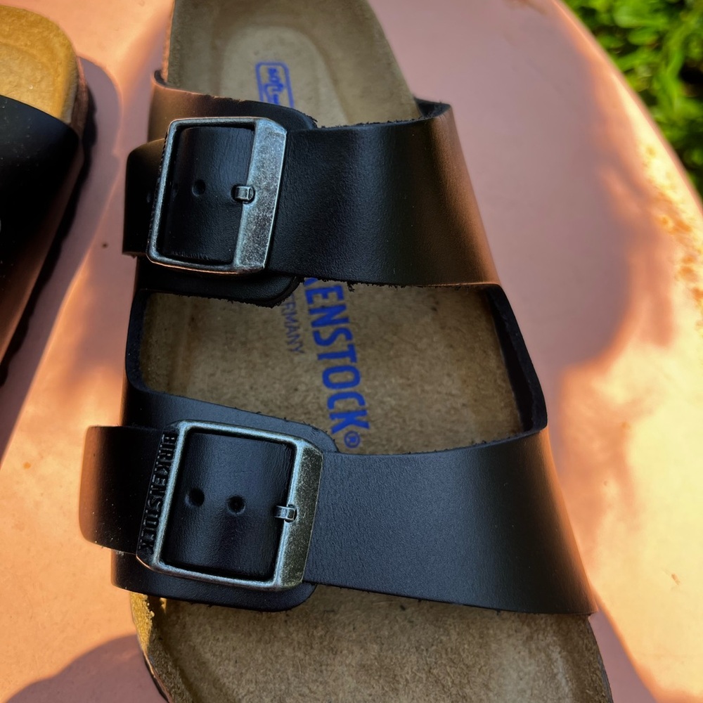 Birkenstock Arizona Amalfi Soft Footbed in Black size 36 NIB. - Picture 4 of 6